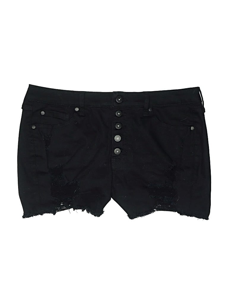 Pre-owned Torrid Denim Shorts In Black