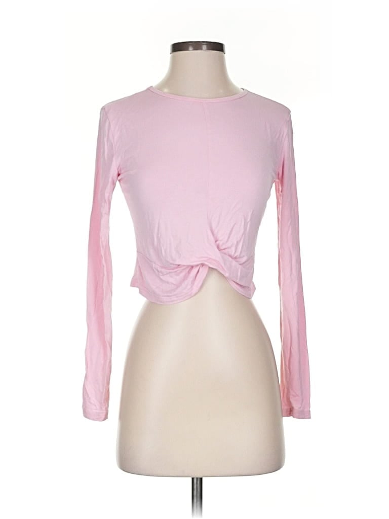 Pre-owned Unbranded Long Sleeve T-shirt In Pink