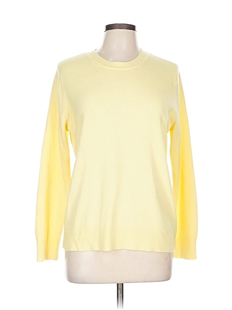 Pre-owned Croft & Barrow Pullover Sweater In Yellow