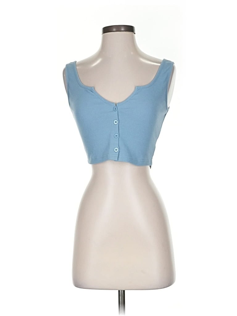 Pre-owned Shein Sleeveless Top Blue Sweetheart Neckline Tops