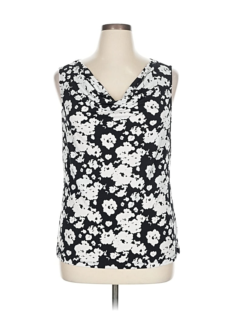 Pre-owned Liz Claiborne Sleeveless Blouse In Black