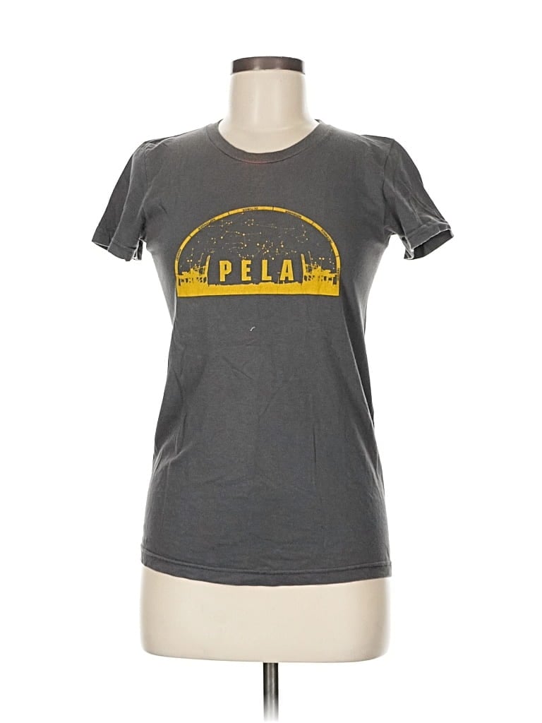 Pre-owned American Apparel Short Sleeve T-shirt In Gray