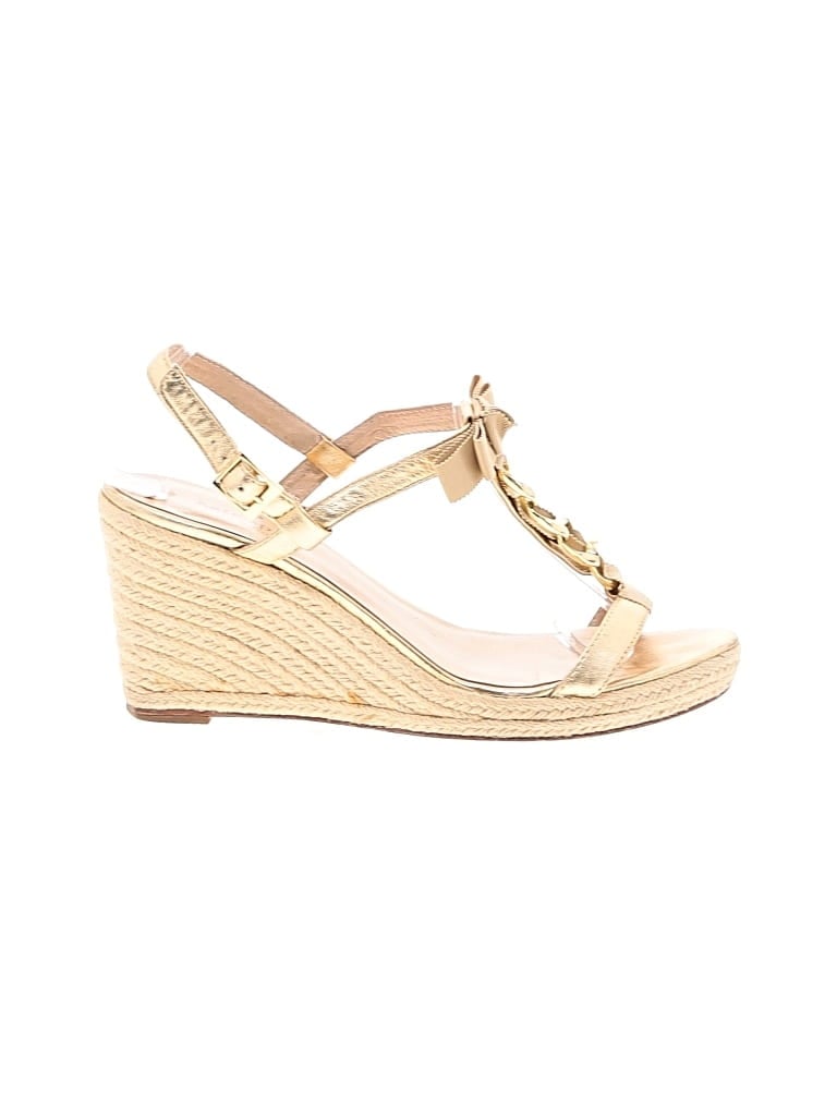 Pre-owned Kate Spade New York Wedges In Gold
