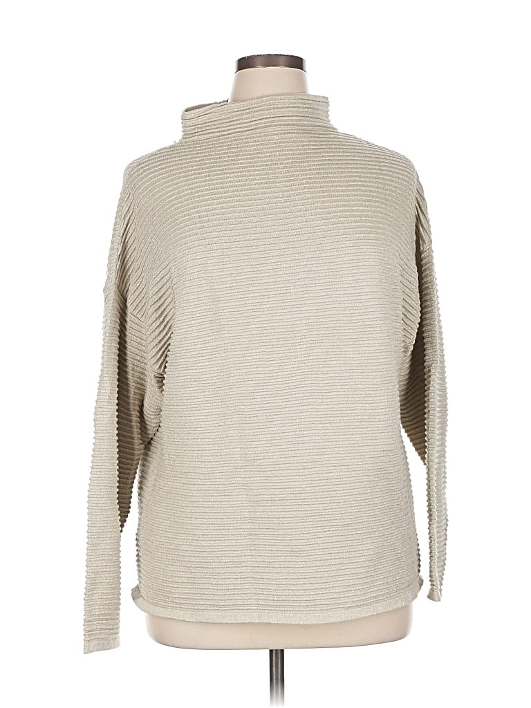 Pre-owned T Tahari Turtleneck Sweater In Brown