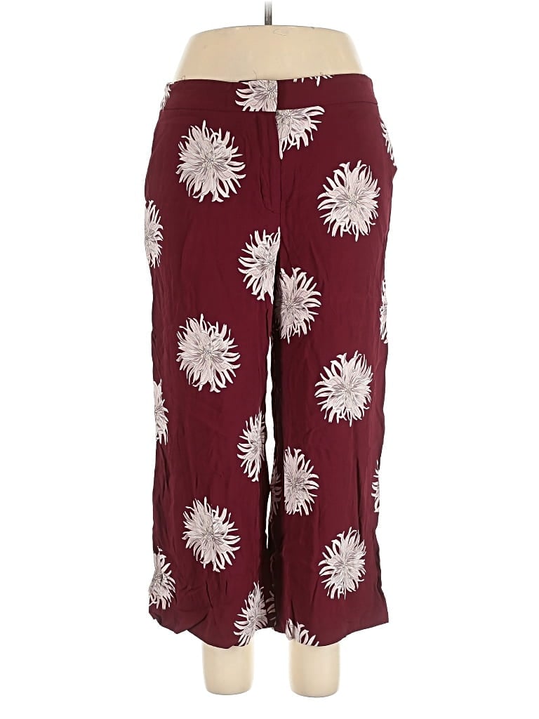 Pre-owned Ann Taylor Casual Pants In Burgundy