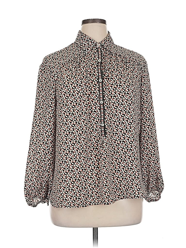 Pre-owned Max Studio 3/4 Sleeve Blouse In Brown