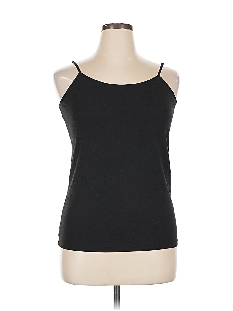 Pre-owned Time And Tru Tank Top Black Halter Neckline Tops