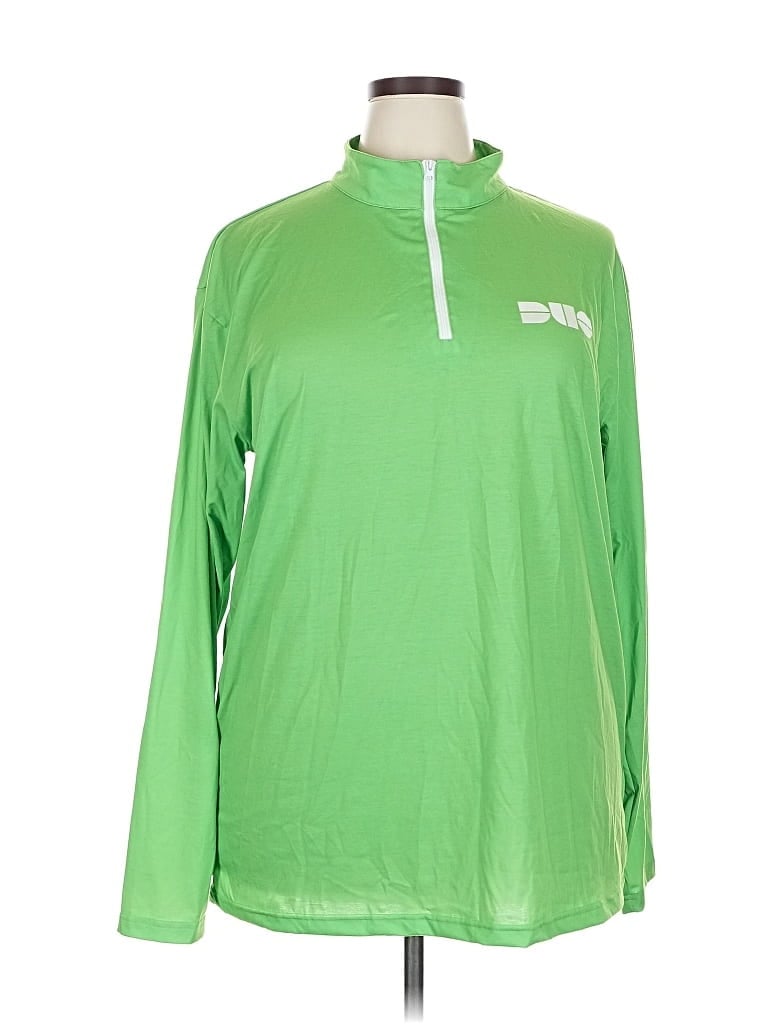 Pre-owned Assorted Brands Long Sleeve Polo Shirt In Green