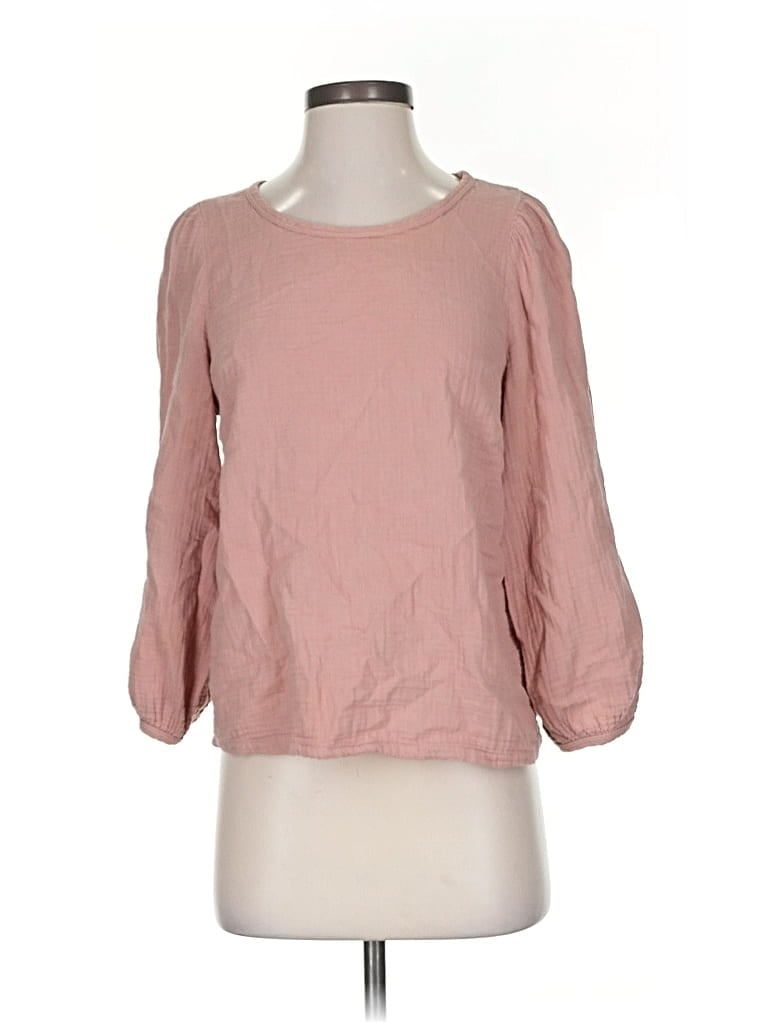 Pre-owned Universal Thread Long Sleeve Blouse In Pink