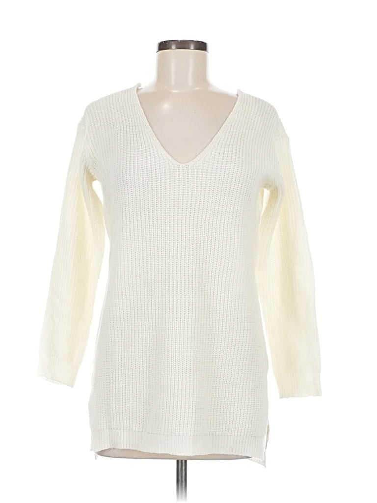 Pre-owned Fashion Nova Pullover Sweater In White