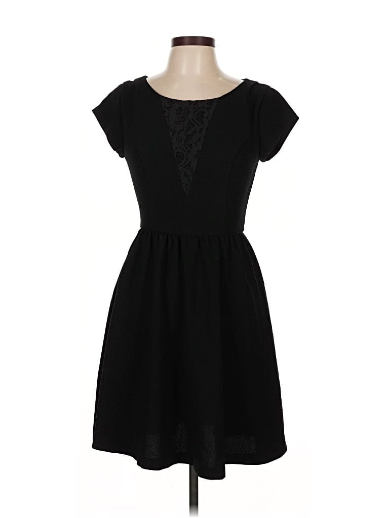 Pre-owned Lc Lauren Conrad Casual Dress In Black