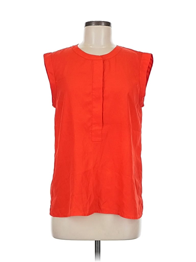 Pre-owned J.crew Factory Store Sleeveless Blouse In Orange