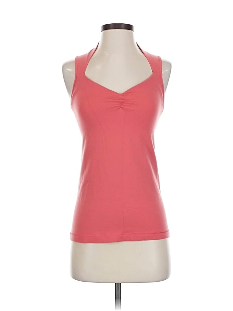 Pre-owned The North Face Tank Top Pink Halter Neckline Tops