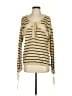 Free People Stripes Gold Tan Pullover Sweater Size S - photo 1