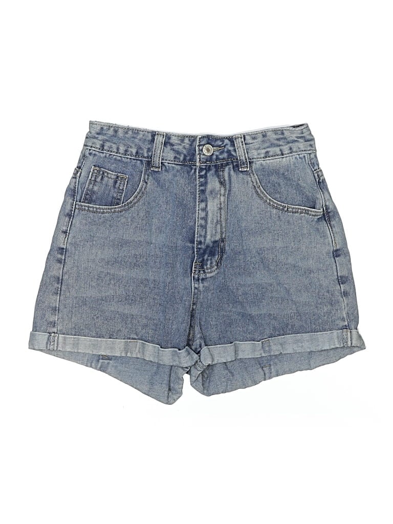 SHEIN Pre-owned Denim Shorts In Blue