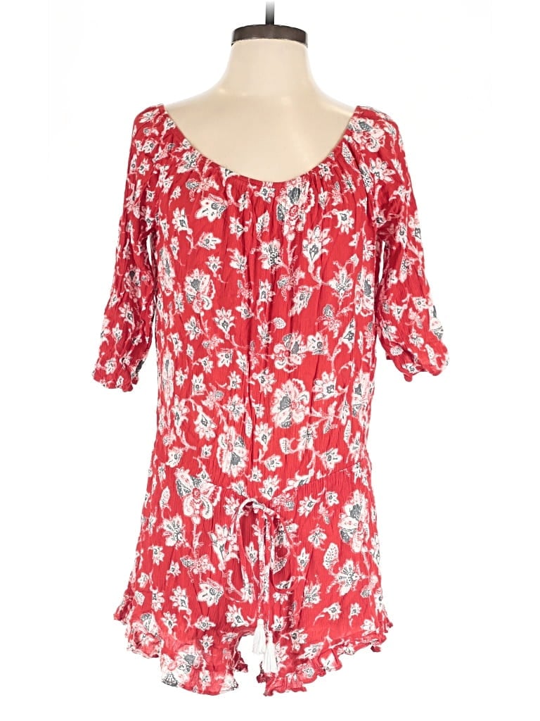Pre-owned Faithfull The Brand Romper In Red