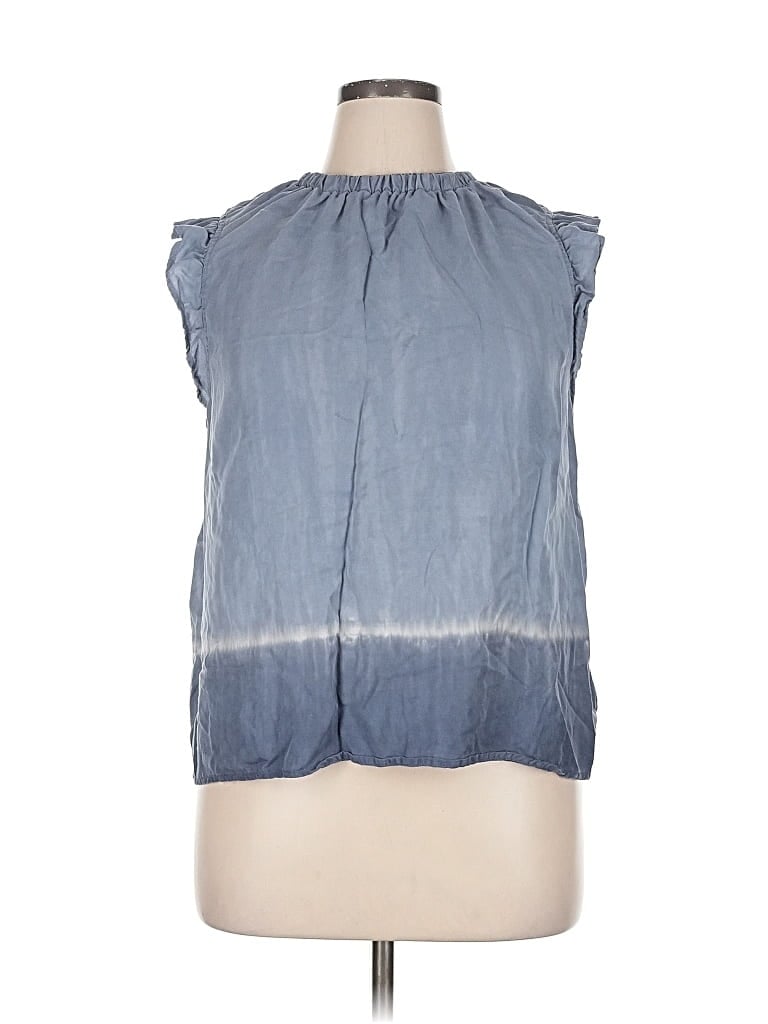 Pre-owned Cloth & Stone X Anthropologie Sleeveless Blouse In Blue
