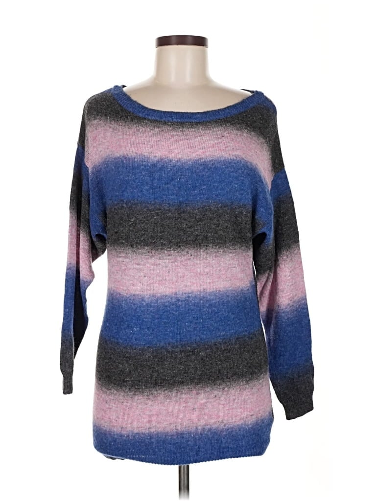 Pre-owned Divided By H&m Pullover Sweater In Blue