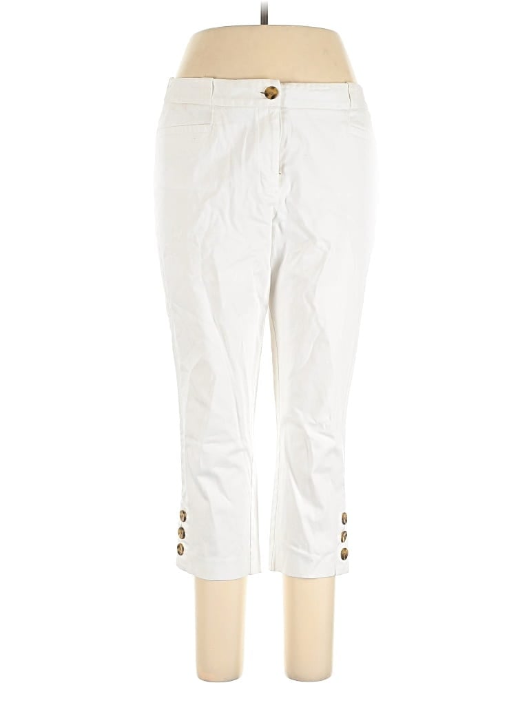 Pre-owned Dana Buchman Casual Pants In White
