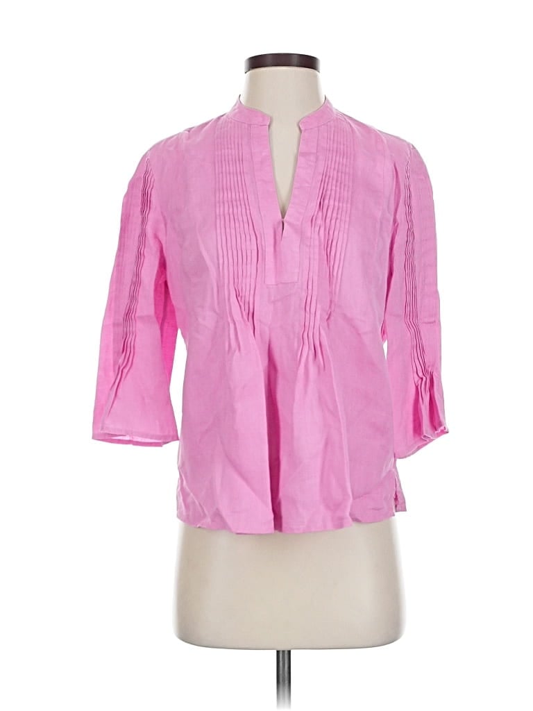 ELIE TAHARI Pre-owned 3/4 Sleeve Blouse In Pink