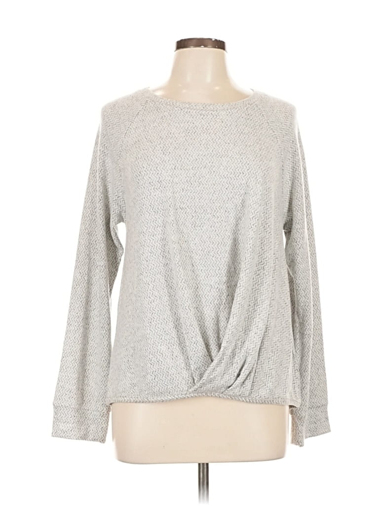 Pre-owned Bobeau Sweatshirt In Silver