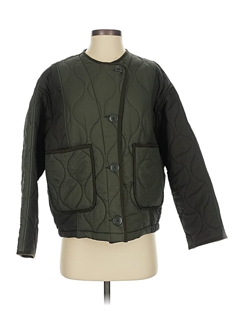 Pre-owned Zara Jacket In Green