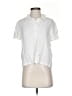 LACAUSA 100% Rayon White Short Sleeve Button-Down Shirt Size XS - photo 1