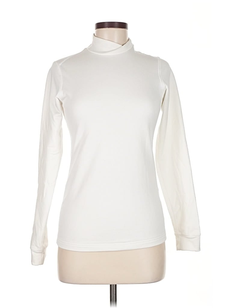 NIKE Pre-owned Turtleneck Sweater In White