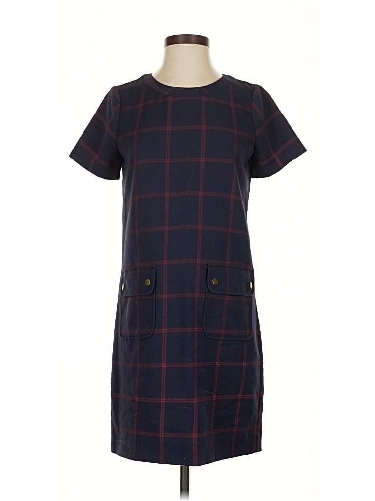 Pre-owned J.crew Factory Store Casual Dress In Blue