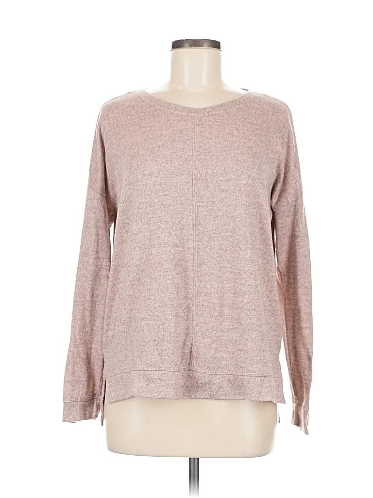 Pre-owned Cable & Gauge Pullover Sweater In Brown