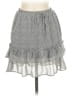 Sienna Sky 100% Polyester Polka Dots Gray Casual Skirt Size M - photo 1