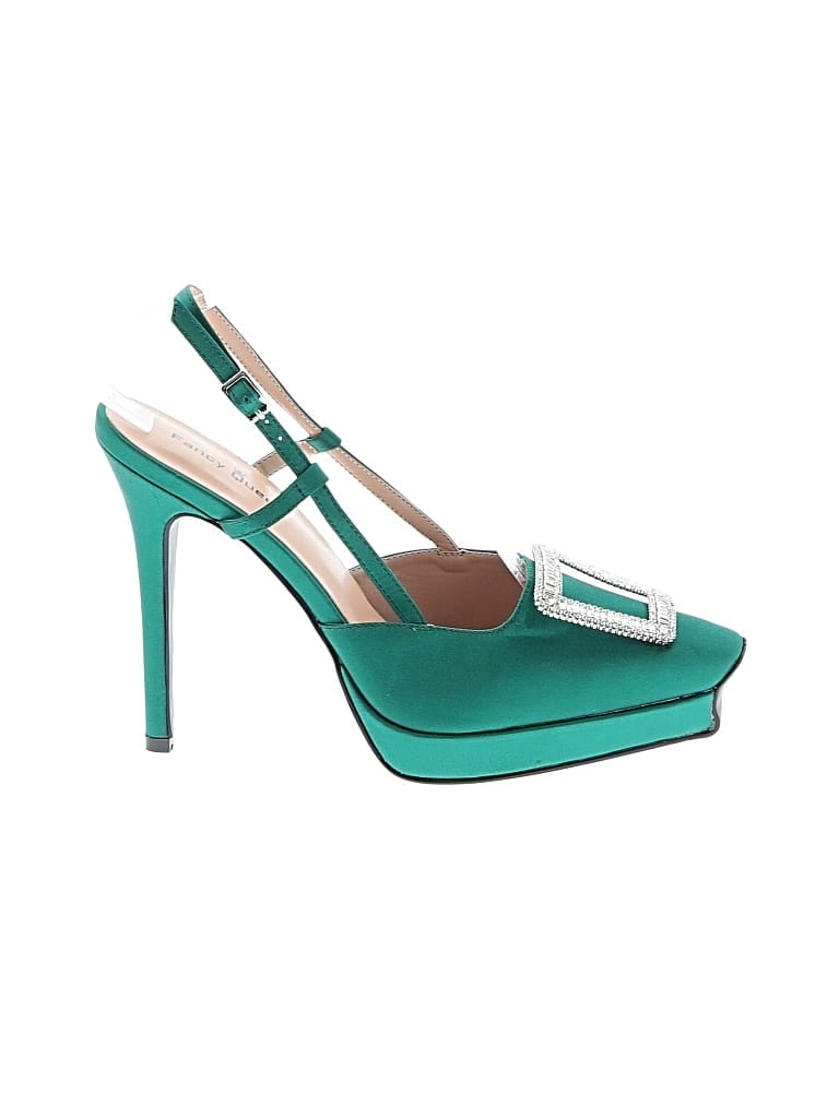 Pre-owned Assorted Brands Heels In Green
