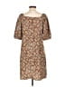 Assorted Brands 100% Polyester Paisley Brown Casual Dress Size L - photo 2