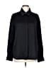 Assorted Brands 100% Polyester Solid Black Long Sleeve Blouse Size L - photo 1