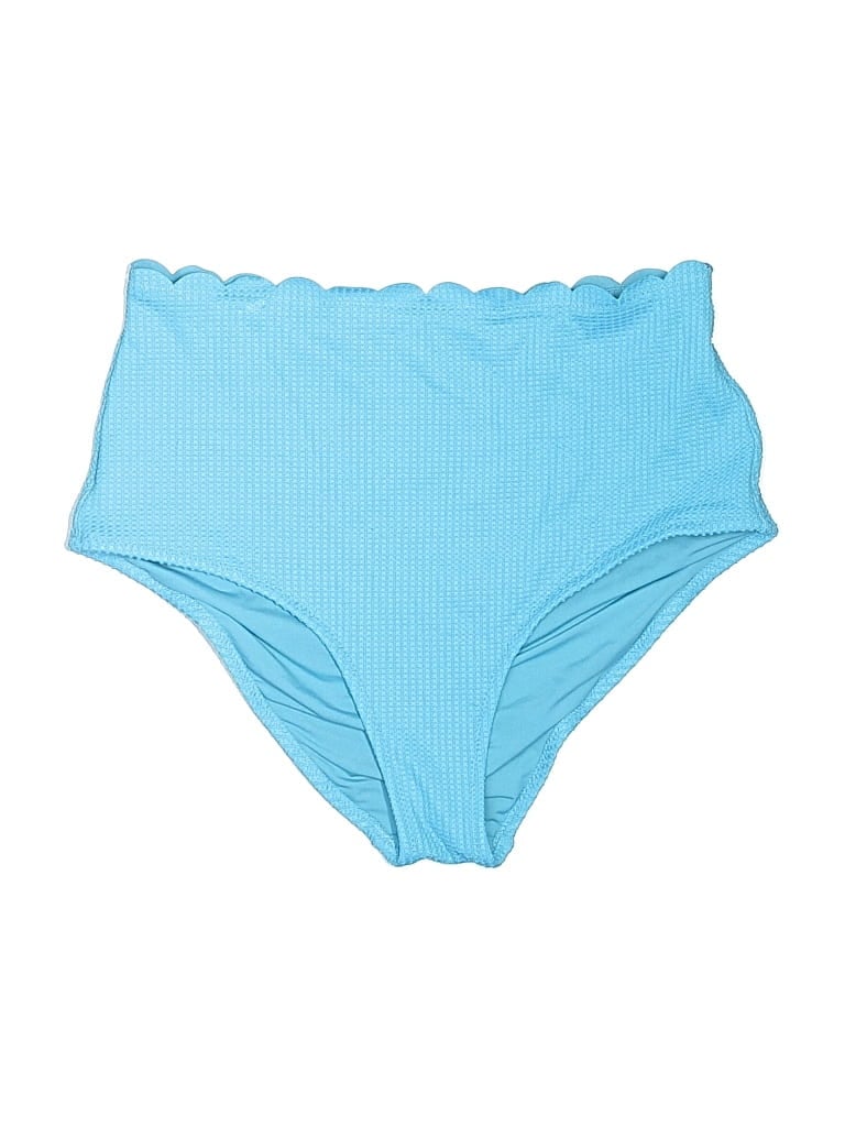Pre-owned Aerie Swimsuit Bottoms In Blue