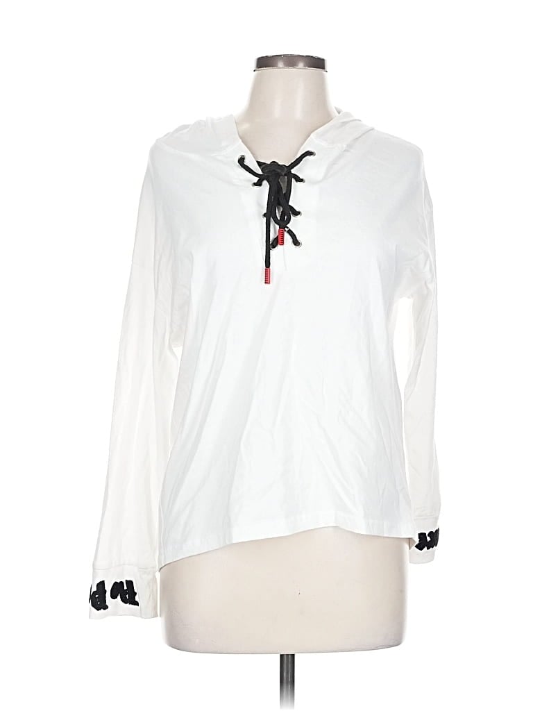 Pre-owned Assorted Brands Pullover Hoodie In White