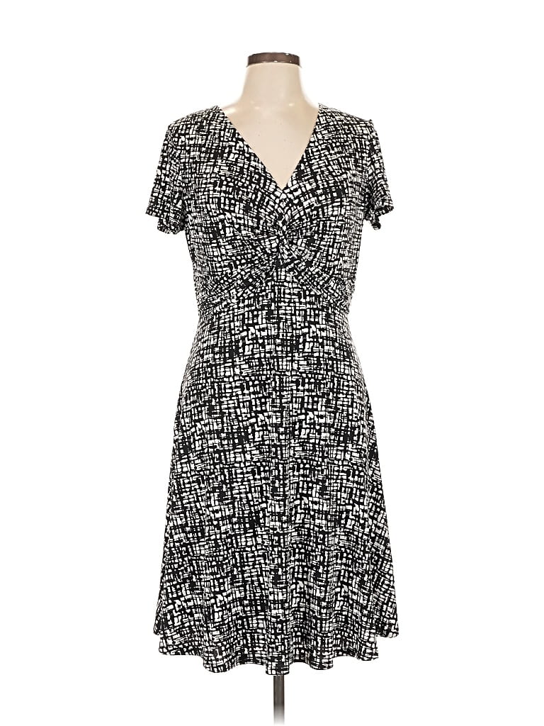 Pre-owned Kaileigh Casual Dress In Black