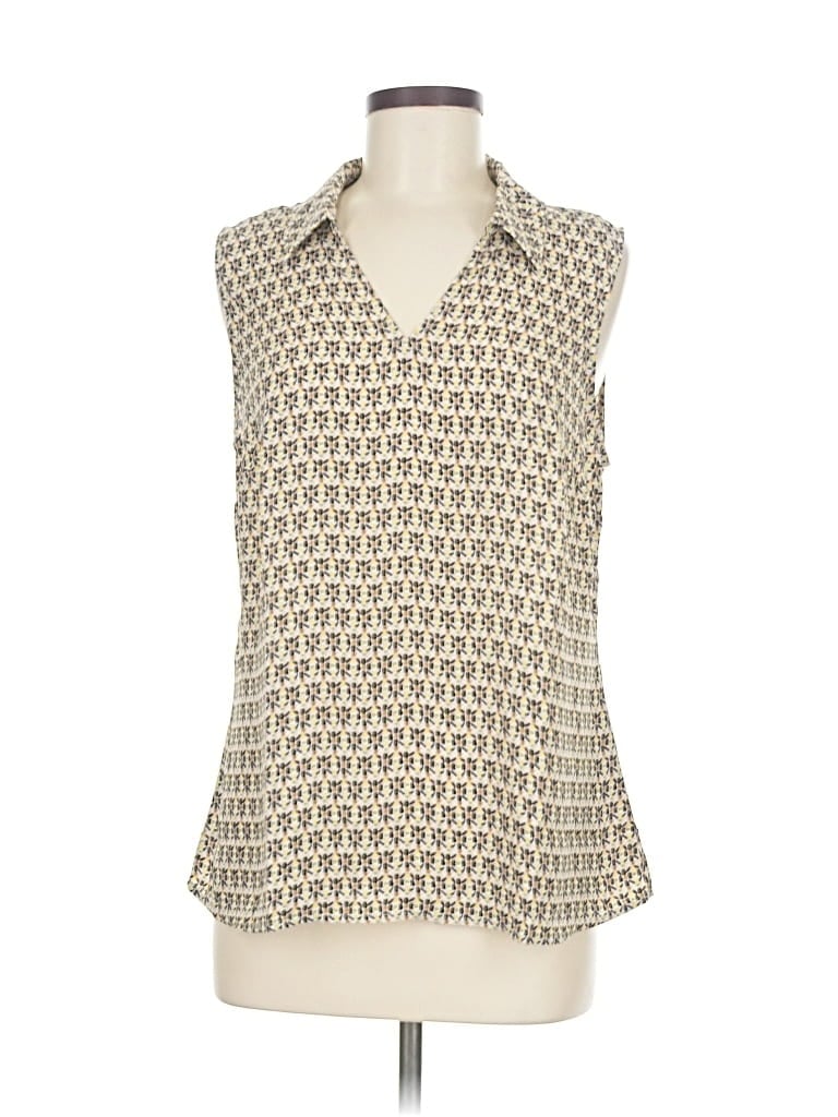 CABI Pre-owned Sleeveless Blouse In White