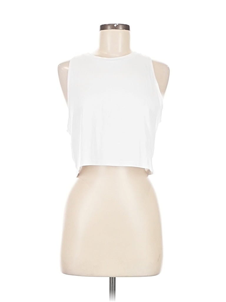 Pre-owned Gilly Hicks Sleeveless T-shirt In White