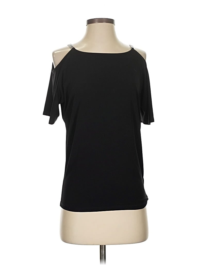 MICHAEL MICHAEL KORS Pre-owned Short Sleeve Top Black Cold Shoulder Neckline Tops