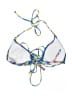 Unbranded Floral Blue Swimsuit Top Size L - photo 2