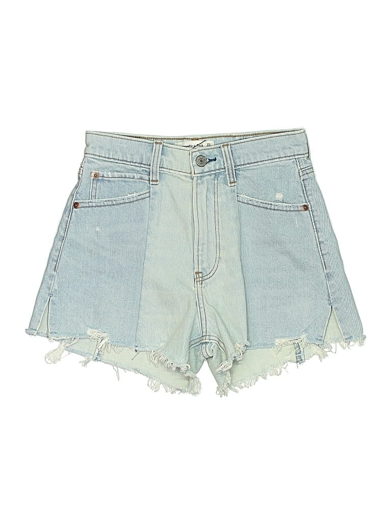 Pre-owned Abercrombie & Fitch Denim Shorts In Blue