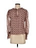 MISA Los Angeles 100% Polyester Brown Long Sleeve Blouse Size XXS - photo 1