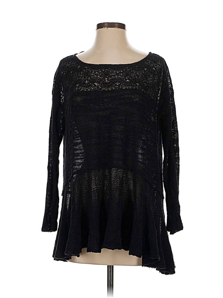 FREE PEOPLE Pre-owned Pullover Sweater In Black
