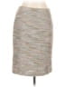 Ann Taylor Tweed Silver Casual Skirt Size 10 - photo 1