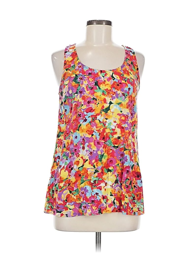 Pre-owned Cabi Tank Top Pink Halter Neckline Tops