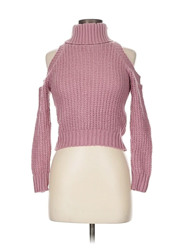 BOOHOO Pre-owned Turtleneck Sweater In Pink