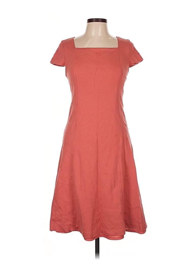 Pre-owned Lark & Ro Casual Dress In Orange