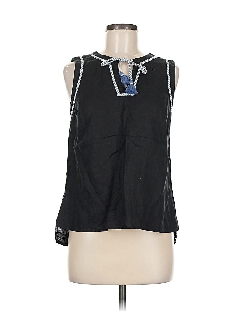 Pre-owned Crown & Ivy Sleeveless Blouse In Black