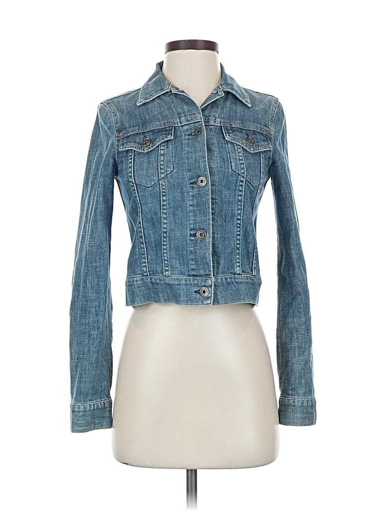 Pre-owned Theory Denim Jacket In Blue